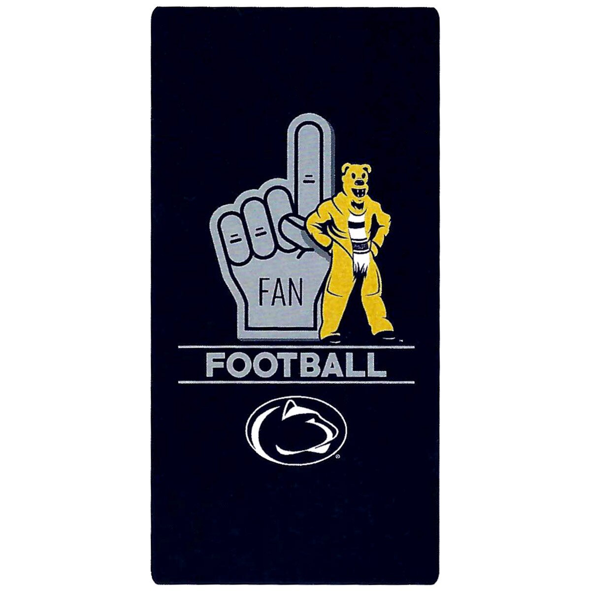 beach towel Penn State Nittany Lion Mascot #1 Fan Football